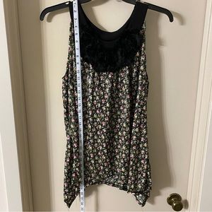 3X floral tank top